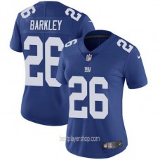Saquon Barkley New York Giants Womens Authentic Team Color Vapor Royal Jersey Bestplayer